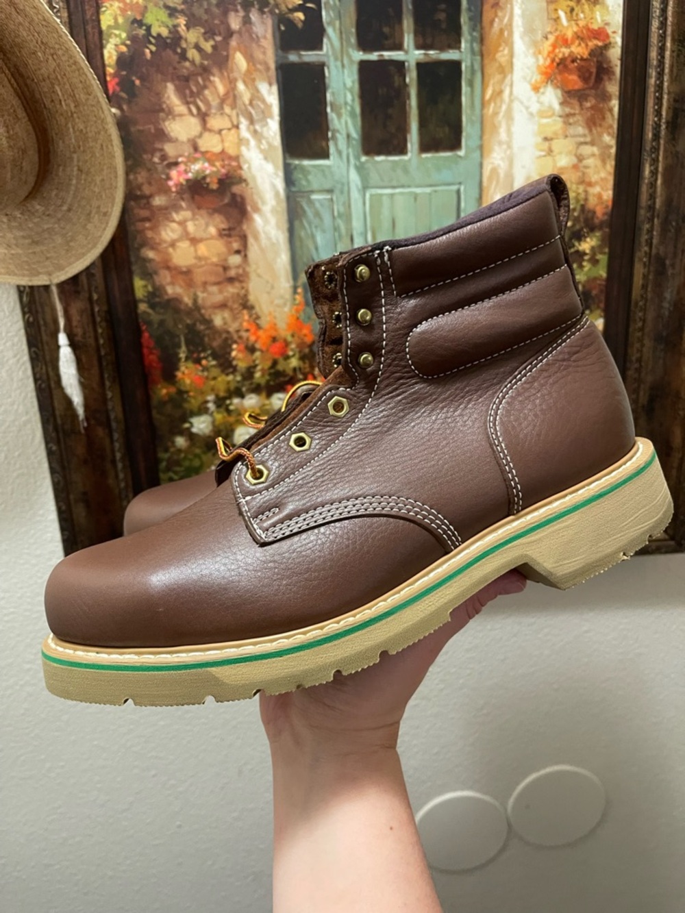 HY-TEST Steel Toe Lace Up  steel toe Work Boots 08971